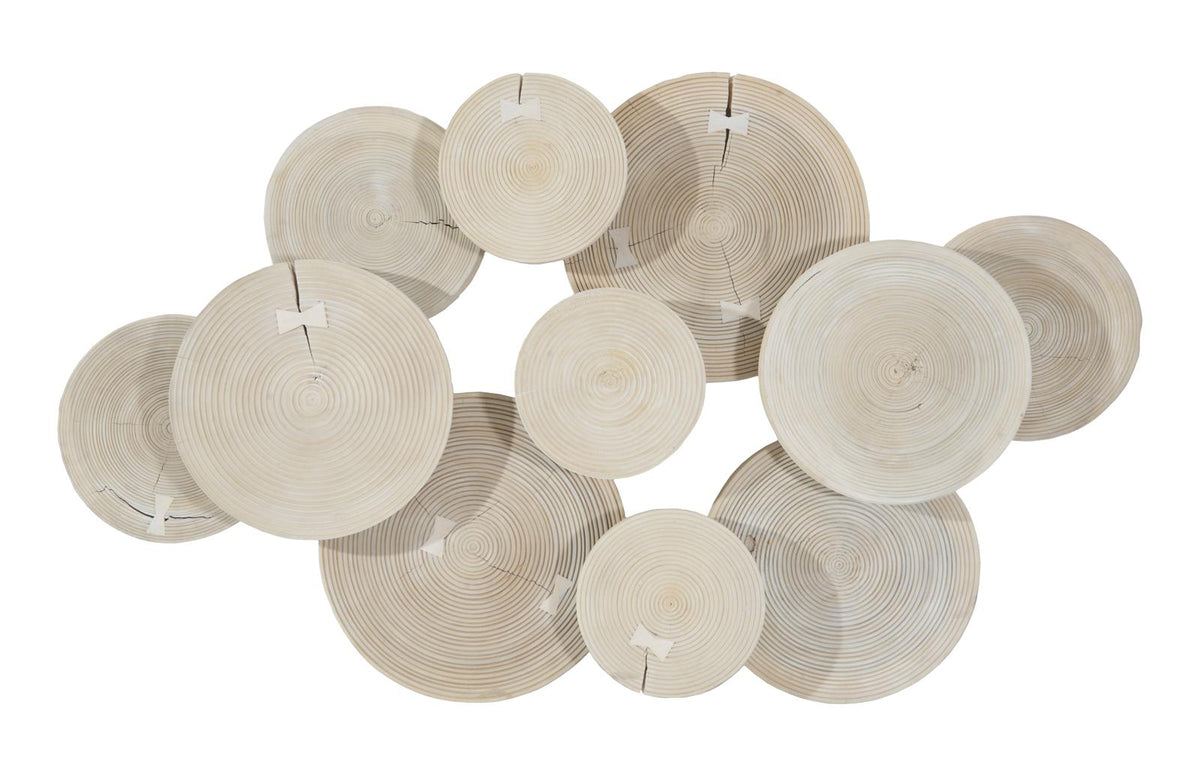Clouds Wall Art | Resin - Bleached Finish