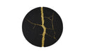 Rift Wall Tile – Circle | Matte Black – Gold Leaf
