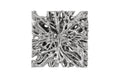 Square Root Wall Art | Silver Leaf – MD