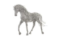 Horse Pipe Sculpture – Walking | Stainless Steel