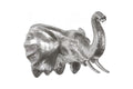 Elephant Wall Art | Resin – Silver Leaf