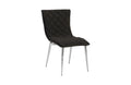 Cayman Dining Chair | Black – Stainless Steel Legs