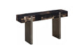 Petramosaic Console Table | Brushed Stainless Steel Legs