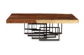 Score Coffee Table | Chamcha Wood – Iron Base