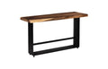 Iron Frame Bar Table – Natural