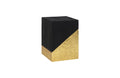 Scorched Side Table | Black and Gold Leaf