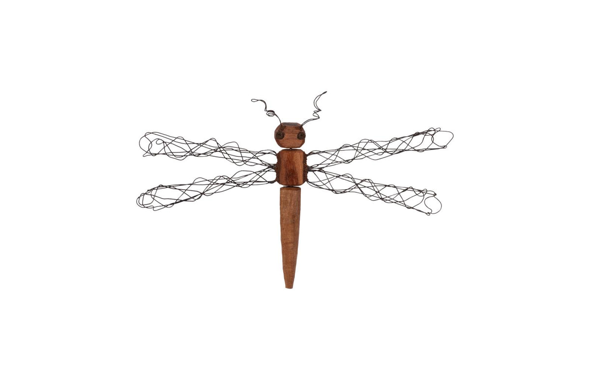 Wire Wing Dragonfly | Wood - SM