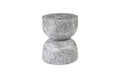 Hour Glass Side Table | Gray Stone