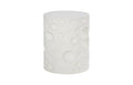 Crater Side Table | White Stone