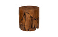 Teak Chunk Stool | Round