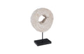 Eroded Wood Circle Sculpture on Stand  – Assorted