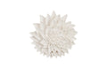 Dahlia Flower Wall Art – White Stone