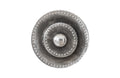 Circles Wall Tile | Silver Leaf with Antiquing