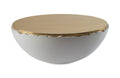 Broken Egg Coffee Table | White and Gold Leaf