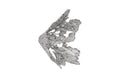Perforated Splash Bowl Wall Art | Silver Leaf