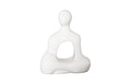 Buddha Seated Sculpture – Gel Coat White