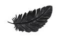 Feather Wall Decor – Black – Metal