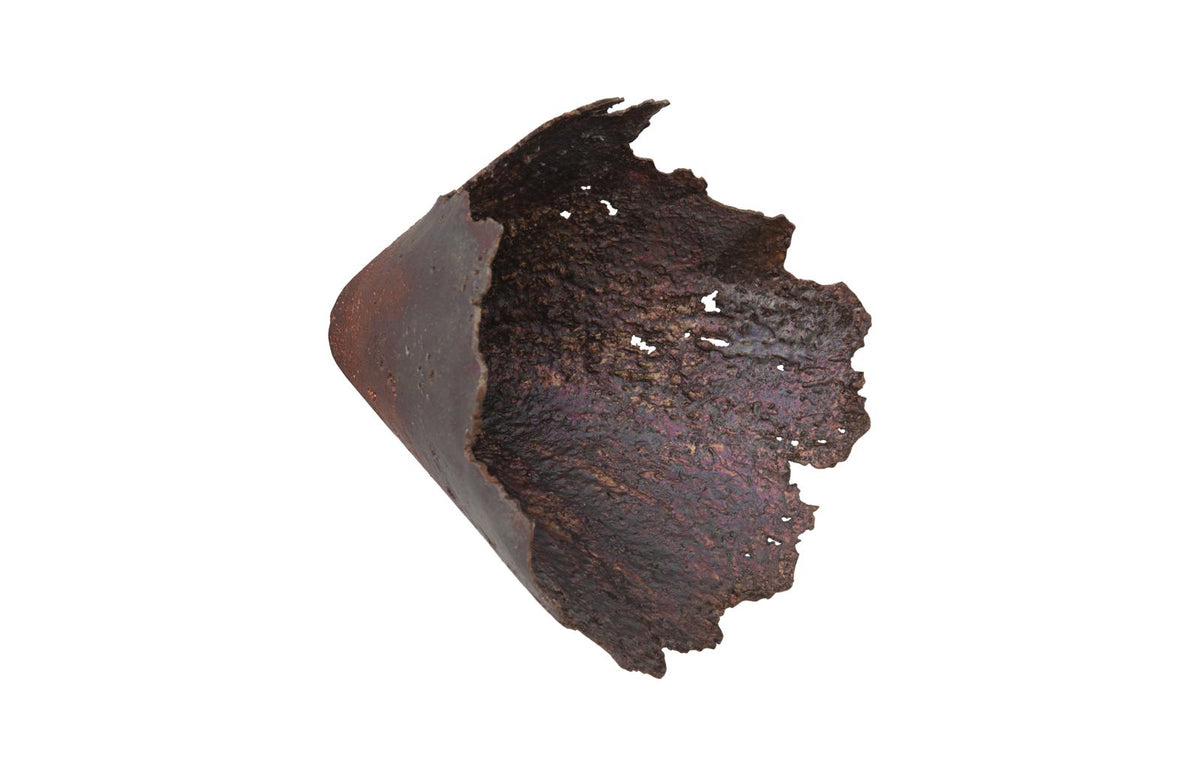 Jagged Splash Bowl Wall Art | Resin Composite - Oxidized Copper Finish