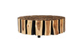 Boscage Coffee Table on Black Metal Legs | Round