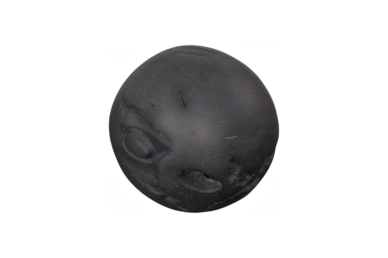 Cast Root Floor Ball – MD | Resin/Stone Composite - Charcoal Stone