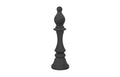 Bishop Chess Sculpture – Cast Stone Black – Small