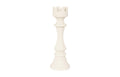 Rook Chess Sculpture – Cast Stone White – Small