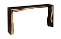 Framed Waterfall Console Table | Natural – Iron