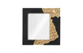 Mercury Mirror – Square – Black – Gold Leaf