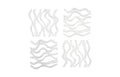 Vine Wall Tile – Matte White – Set of 4