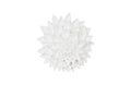 Dahlia Flower Wall Art – Gel Coat White