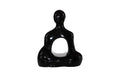 Buddha Seated Sculpture – Gel Coat Black