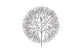 Wire Tree Wall Art | Metal