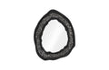 Geode Mirror – Black And Silver | Matte
