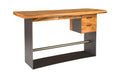 Iron Frame Standing Desk with Drawers | Natural – Bar Height