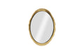 Broken Egg Mirror – Black and Gold Leaf
