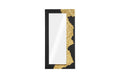 Mercury Mirror – Rectangle | Black – Gold Leaf