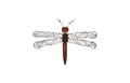 Wire Wing Dragonfly Wall Art | MD