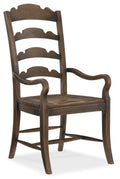 Hill Country Twin Sisters Ladderback Arm Chair