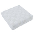 Persona Indoor 100% Cotton Floor Pouf, Ivory