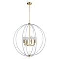 Basil 32" Length Ceiling Fixture, White