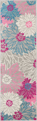 Passion Grey Contemporary Polypropylene Area Rug