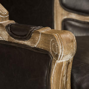 Sabine Brown Leather Chair