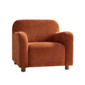 Bernie Boucle Upholstered Armchair in Rooibos
