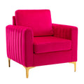 Ganymedes Club Chair in Fuchsia