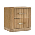 Gloria 2-Drawer Nightstand in Natural