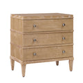 Justin 3-Drawer Nightstand in Acorn