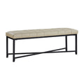 Arnold Upholstered Flip Top Storage Bench in Beige