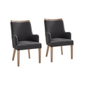 Albert Dining Chair Set of 2 in Charcoal
