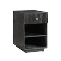 Meg 1-Drawer End Table in Charcoal