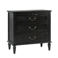 Ove 3-Drawer Nightstand in Charcoal
